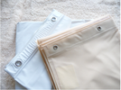 Hotel Shower Curtains: Hookless vs Ring, GSM Specs & Buying Guide