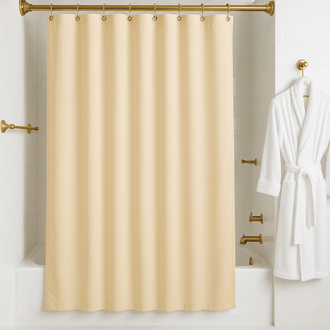 Beige Vinyl Shower Curtain-72"x72"-6 Gauge-1 / EACH