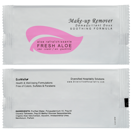 Luxury Makeup Remover Wipes with Aloe Vera provide a gentle cleansing experience, leaving skin refreshed and hydrated.