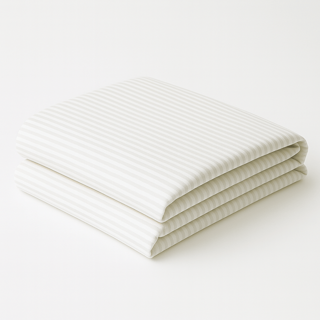 Oxford T-250 (White Stripe .5 cm) Full Duvet Cover 86"x93"-60/40 Cotton Rich Blend-1/EACH