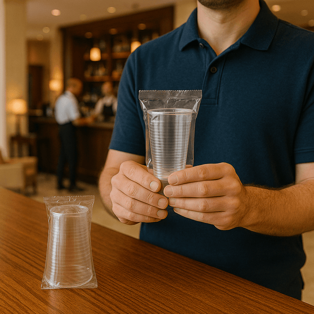 Individually Wrapped Plastic Cups-9 oz.-1000 / CASE
