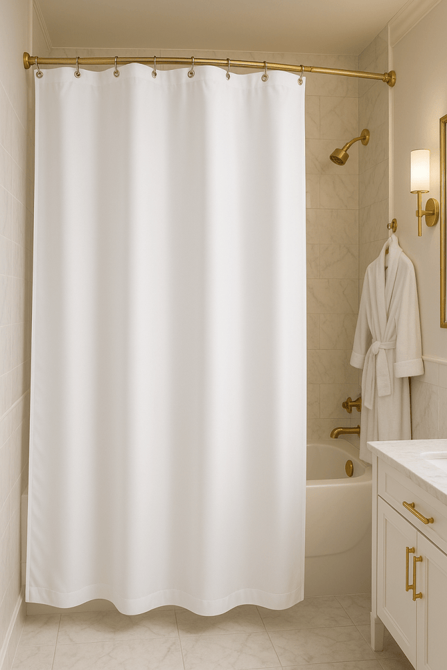 White Vinyl Shower Curtain-72"x72"-6 Gauge-1 / EACH