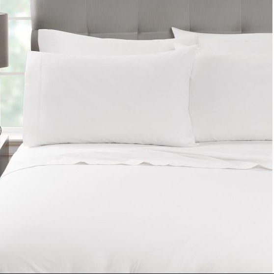 Millennium T-250 (Fresh White) Queen Duvet Cover 94"x94"-60/40 Cotton Rich Blend-1/EACH