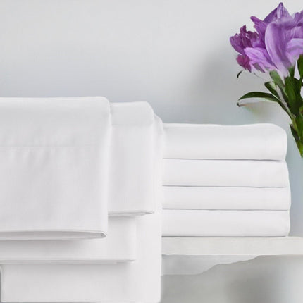 Martex Millennium T-250 Pillowcases – 60/40 Cotton/Poly Blend – White – Sold by Dozen