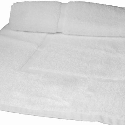 Pinnacle White Hotel Bath Mat 22"x34"-9.5 lb.-744 gsm-100% Cotton-12 / EACH