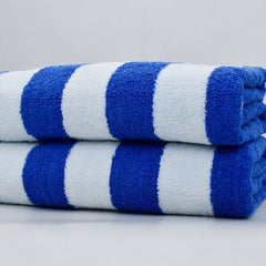 2 stripe beach towels