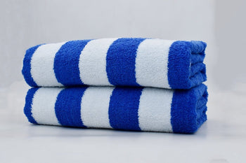 2 stripe beach towels
