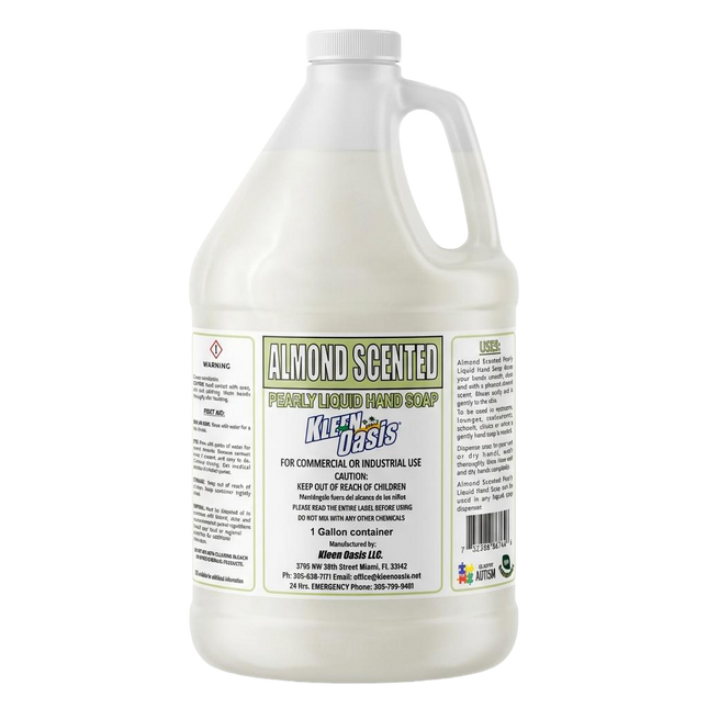 Kleen Oasis Pearl White Almond Hand Soap - Gallons - 128 oz - 4/CASE