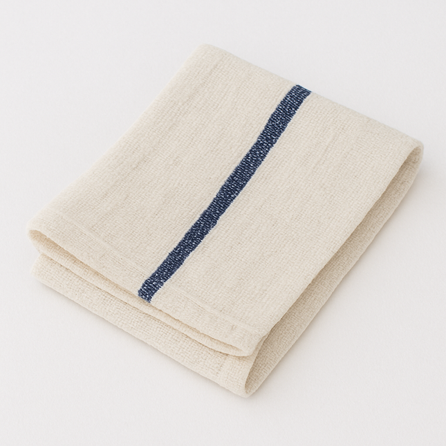 White with Center Stripe Bar Mop Cleaning Towel-17"x20"-30 oz.-100% Cotton-12 / EACH