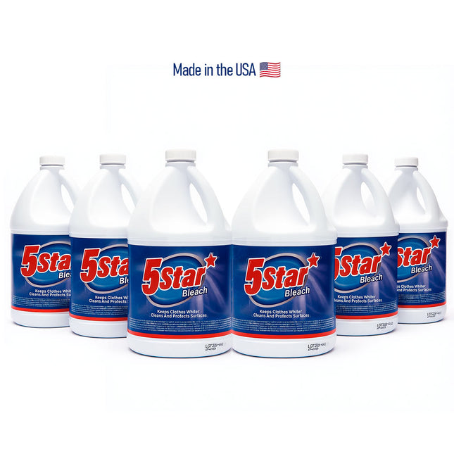 Five Star Industrial Bleach 6.5% – 6 Gallon Case