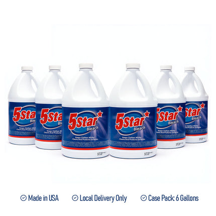Five Star Industrial Bleach 6.5% – 6 Gallon Case