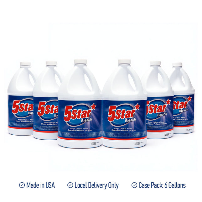 Five Star Industrial Bleach 6.5% – 6 Gallon Case