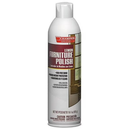 Champion Lemon Furniture Polish Aeresol 17 oz Can - 12 / CASE
