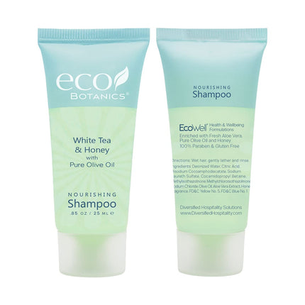 Eco Botanics White Tea & Honey Shampoo – 0.85 oz / 25 ml-300 / CASE