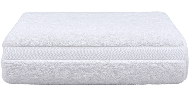 Diamond Crown White Hotel Room Bath Towel 27"x54"-17 lb.-683 gsm-100% Cotton-12 / EACH