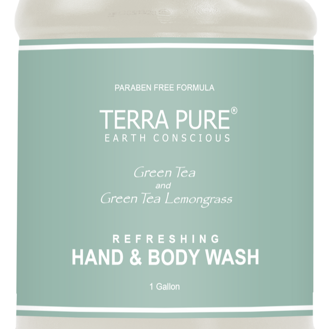 Terra Pure Green Tea Body Wash Gallons - 128 oz. / 3.78 L - 4 / CASE