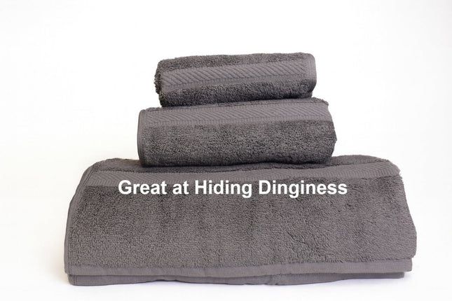 Oxford Imperiale Charcoal Grey Towel Sample Set