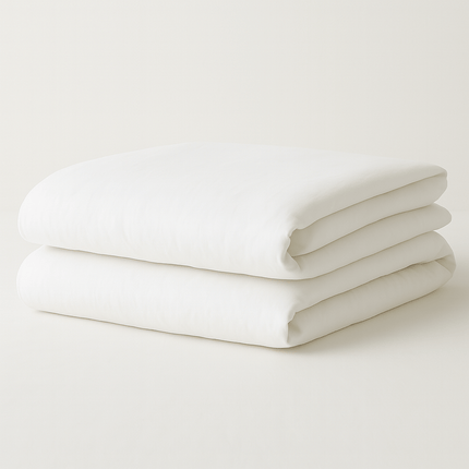 Oxford T-250 (Solid White) Queen Duvet Cover 94"x99"-60/40 Cotton Rich Blend-1/EACH