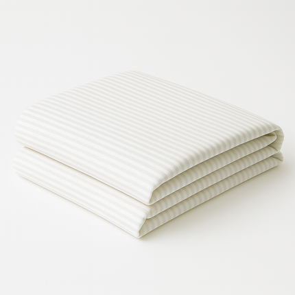 Oxford T-250 (White Stripe .5 cm) Full Duvet Cover 86"x93"-60/40 Cotton Rich Blend-1/EACH