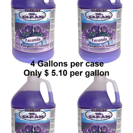 Limpiador de lavanda Nice &amp; Clean - Galones - 128 oz - 4/CAJA