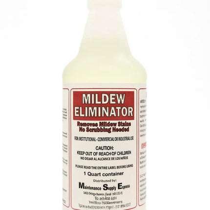 Bottle of mildew eliminator with a white background