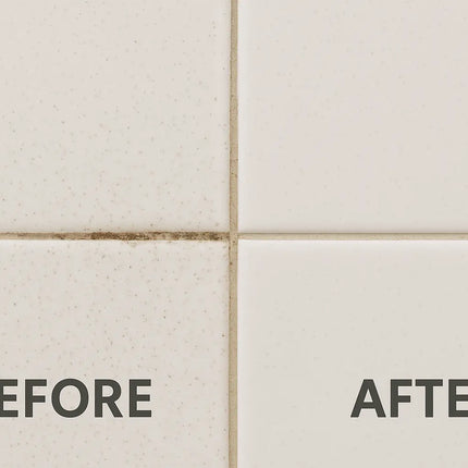 Comparison of dirty and clean tiles with 'Before' and 'After' labels.