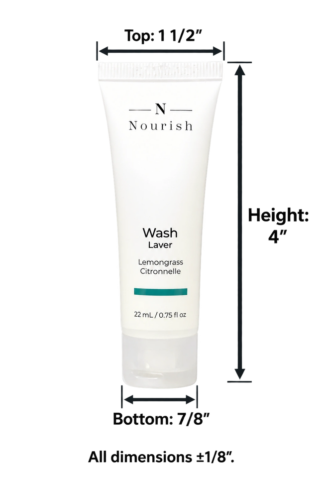 Gel de baño nutritivo para spa – 22 ml / 0,75 oz - 200 unidades / caja