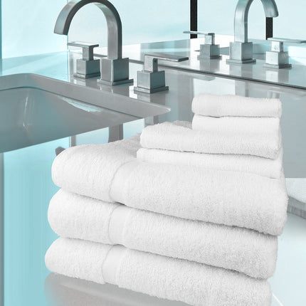 Oxford Gold White Bath Towel – 24” x 50” - 86/14 Cotton Blend - 12 pack
