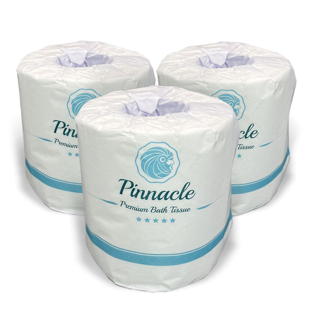 Pinnacle Virgin 2 Ply Toilet Paper-400 Sheets / 96 Rolls