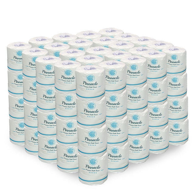 Pinnacle Virgin 2 Ply Toilet Paper-400 Sheets / 96 Rolls