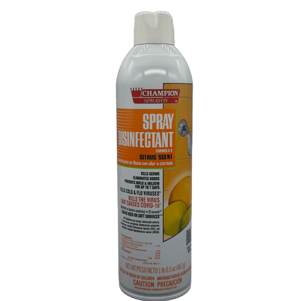 Champion Spray Disinfectant Citrus Aeresol 17 oz Can - 12 / CASE