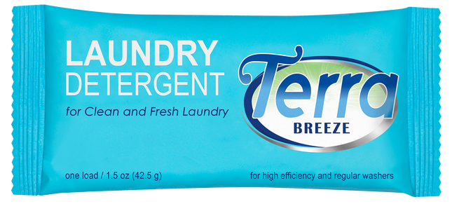 Terra Breeze Powder Laundry Detergent Packet 1.5 oz. / 42.5 g-150 / CASE