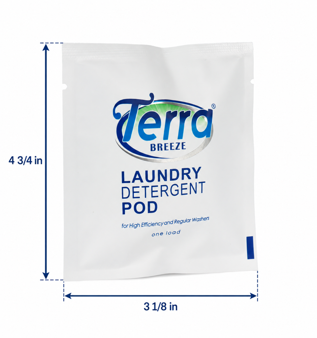 Terra Breeze Laundry Pod Pouch .5 oz. / 15 g-150 / CASE