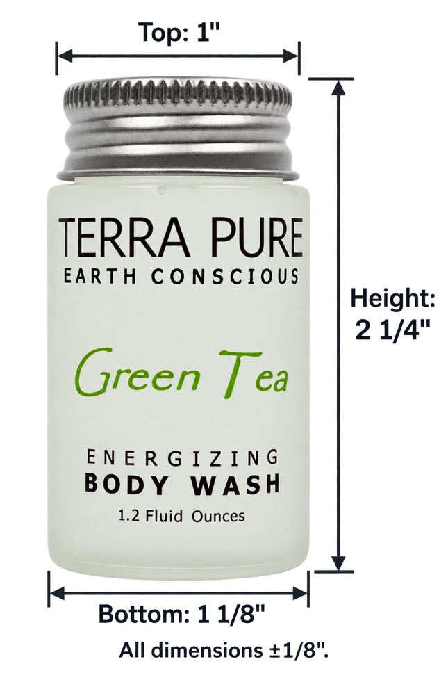Gel de ducha Terra Pure de té verde – 35 ml / 1,2 oz - 300 unidades / caja