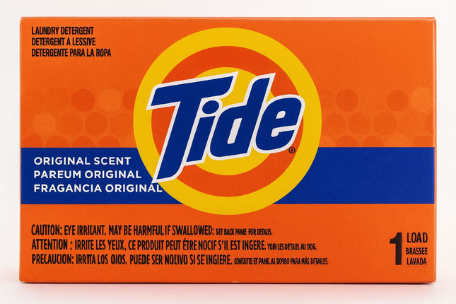 Tide Powder Laundry Detergent Box 1.5 oz. / 42.5 g - 156/CASE