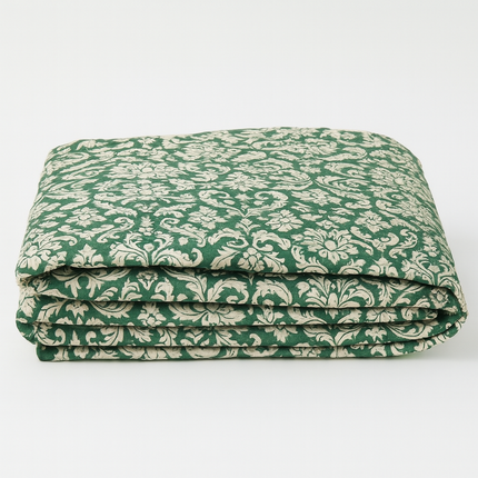 Martex Mainspreads Vienna Forest Green Twin Size Bedspread - 81''x110'' - 5 oz. fill - 1 / EACH