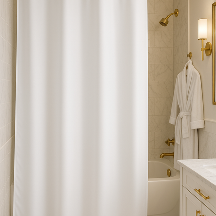 White Vinyl Shower Curtain-72"x72"-6 Gauge-1 / EACH