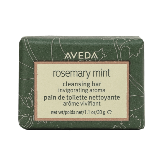 Aveda Rosemary Mint Facial Soap Bar offers a refreshing cleanse with natural rosemary and mint extracts for invigorated skin.