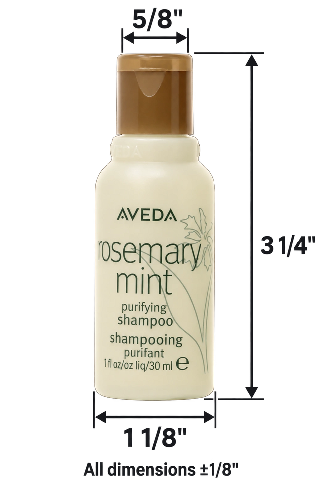 Champú Aveda Romero Menta - 30 ml (1 oz) - 200 unidades por caja