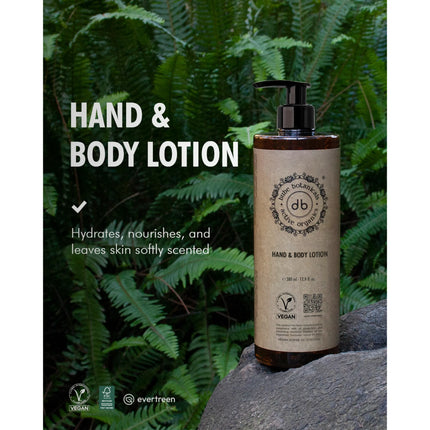 Bube Botanicals Hand & Body Lotion 380 ml pump bottle – hydrates, nourishes and leaves skin softly scented