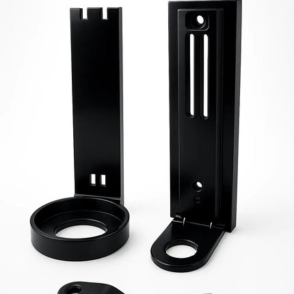 black plastic 2 piece wall bracket for 500 ml dispenser pump bottles