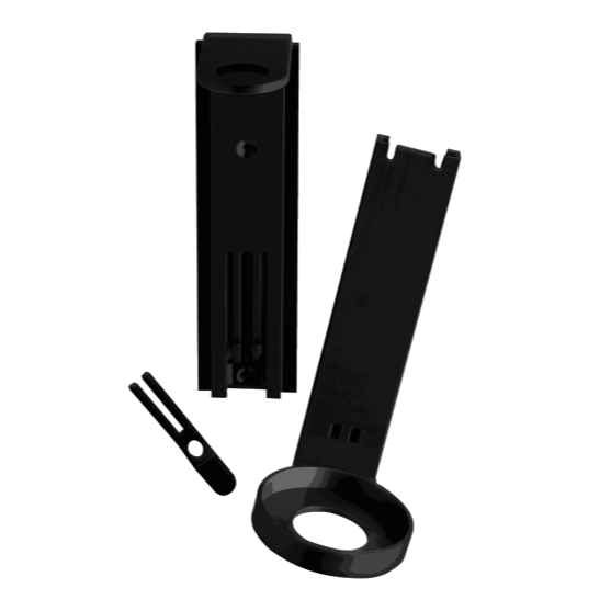 Onyx Single Dispenser - Black ABS Polymer