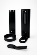 Onyx Single Liquid Soap Dispenser - Black ABS Polymer - 6 BRACKETS