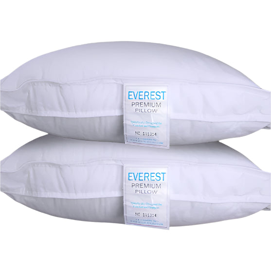 Elevate guest comfort with Everest Pillows, featuring luxurious gel polyester and a premium cotton shell.