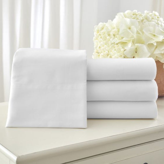 Luxurious Five Star Fitted Sheet - King in white, designed for a perfect fit on king-size mattresses.