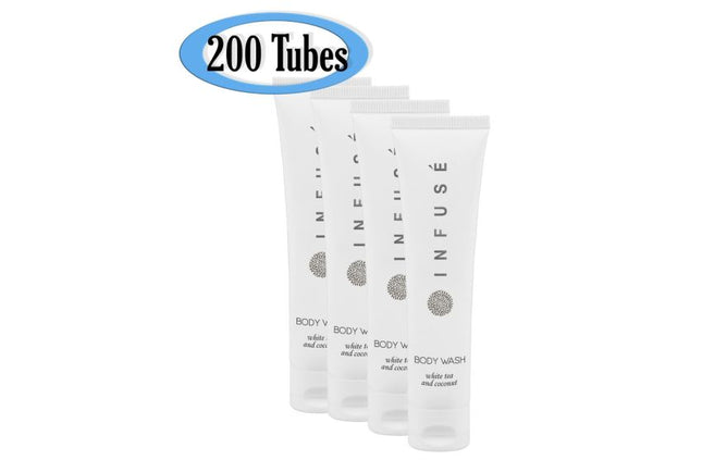 Infusé White Tea & Coconut Body Wash – 1 oz / 29 ml - 200 / CASE