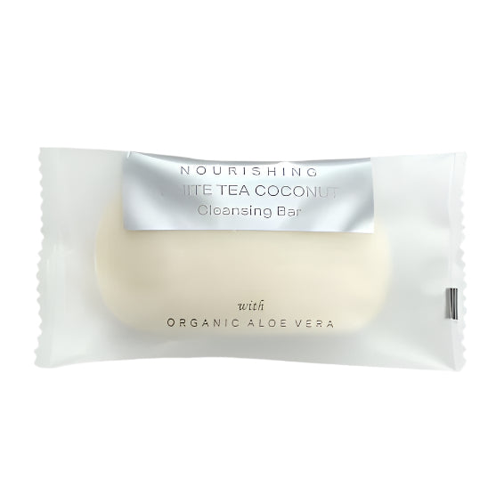 Infusé White Tea & Coconut Cleansing Bar offers a luxurious cleansing experience with organic ingredients.