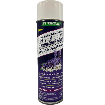 Zynsonic Fabulous Lavender Dry Air Freshner Aeresol 10 oz Can - 12 / CASE