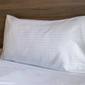 Martex Millennium T-250 (Fresh White Stripe) Std. Pillowcase 44"x36"-60/40 Cotton Rich Blend-12/PILLOWCASES