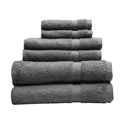 Oxford Imperiale Charcoal Grey Hand Towel 16''x30''-3.95 lb.-482 gsm-100% Cotton-12 / EACH